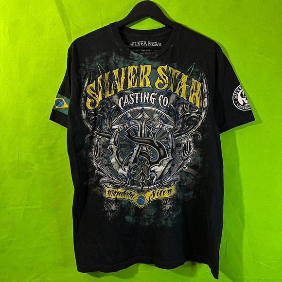 Silver Star Casting Company Other - Silver Star Casting Co Wanderlei Silva MMA Shirt Mens Large Black Brazil Graphic